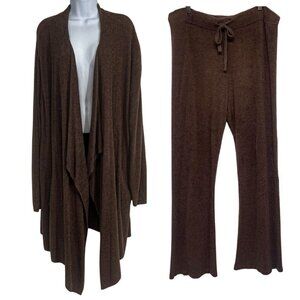Barefoot Dreams CozyChic Lite Island Cardigan Bamboo Pants Matching Set 2X